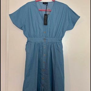 Roolee Chambray Dress 1x